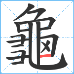 龜笔顺分解图片18