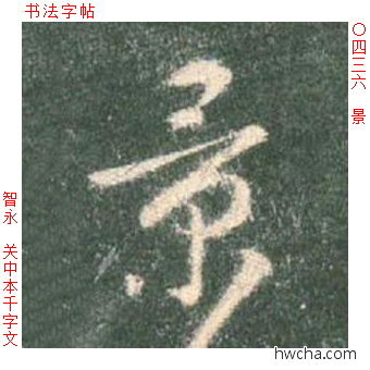 景草书怎么写好看 景草书写法 草书千字文 智永·隋