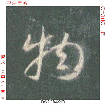 物草书怎么写好看 物草书写法 草书千字文 智永·隋