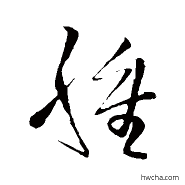 腫草书怎么写好看 腫草书写法 王铎