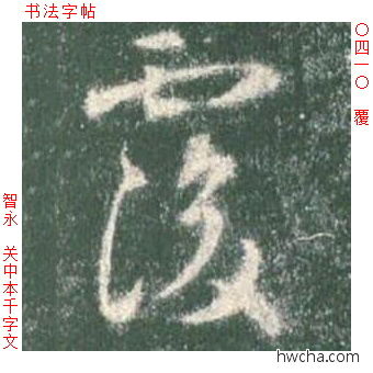 覆草书怎么写好看 覆草书写法 草书千字文 智永·隋