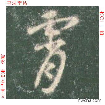 霄草书怎么写好看 霄草书写法 草书千字文 智永·隋