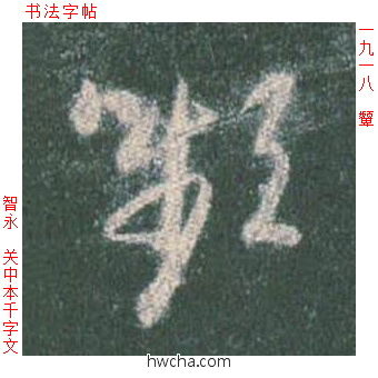 颦草书怎么写好看 颦草书写法 草书千字文 智永·隋