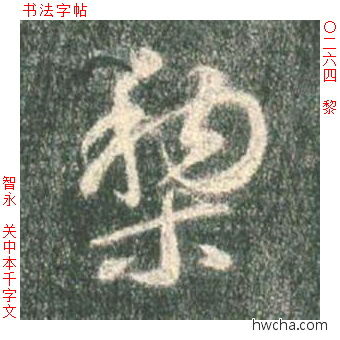 黎草书怎么写好看 黎草书写法 草书千字文 智永·隋