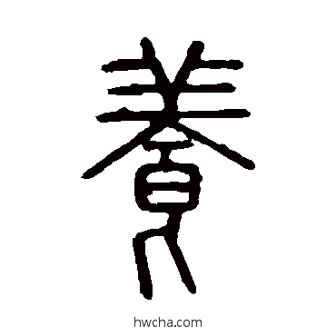 養篆书怎么写好看 養篆书写法 说文解字