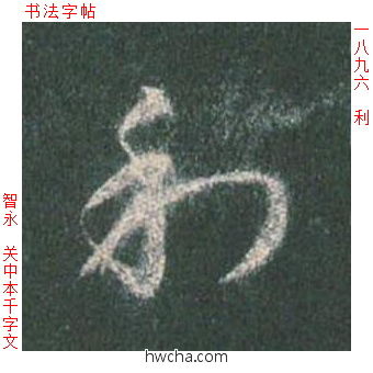 利草书怎么写好看 利草书写法 草书千字文 智永·隋