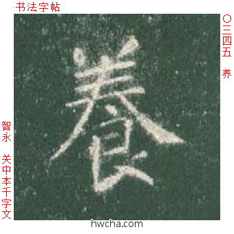 养楷书怎么写好看 养楷书写法 真书千字文 智永·隋