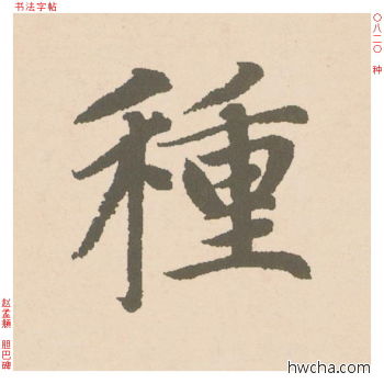 种行书怎么写好看 种行书写法 胆巴碑 赵孟頫·元